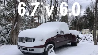 6.7 POWERSTROKE VS 6.0 POWESTROKE COLD START!