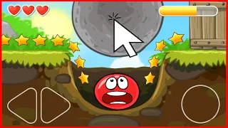 Red Ball 4 rocks balls fell they helped the mouse to pass level 4 #shorts