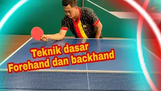 spesial teknik dasar pukulan forehand dan backhand khusus pemula tenis meja