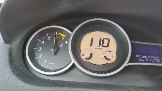 Renault Megane III 1.6 16V 110 KM acceleration