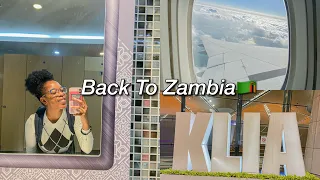 Flying Back to Zambia✈️🇿🇲| Travel Vlog | KayxTee