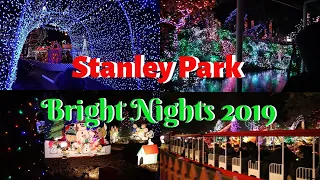 STANLEY PARK BRIGHT NIGHTS 2019 | Train Ride And A TON Of Christmas Lights!! | MyArtYourMakeup