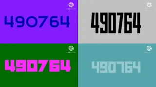 colorful numbers 1 to 1 Million (quad vision pro)