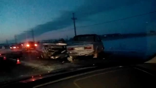 ДТП со смертельным исходом на трассе под Омском (21.12.2016)