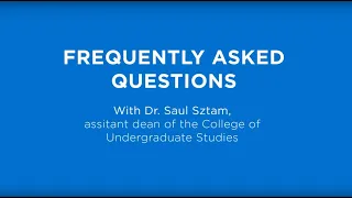 NSU Dual Admission Program FAQs with Dr. Sztam