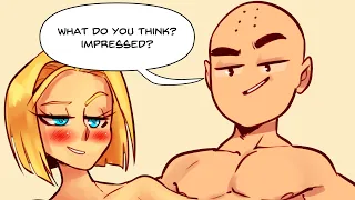 Krillin Show's 18 His Power Pole (DBZ Comic Dub)