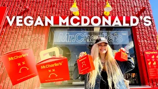 Trying VEGAN MCDONALD’S | Mr. Charlie’s NEW Location in Venice Beach Food Review & More