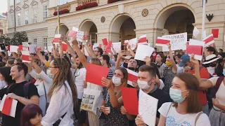 Акция солидарности с народом Беларуси во Львове