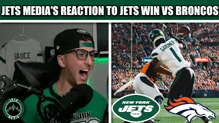 MY LIVE REACTION TO THE NEW YORK JETS WIN OVER THE DENVER BRONCOS | NFL Week 7 2022