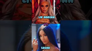 Sasha banks (Mercedes Mone)  Vs Liv Morgan comparison ❤️🔥👍 #shorts