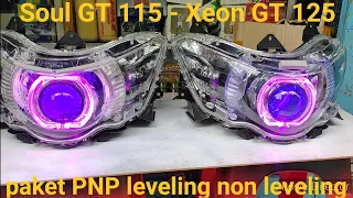 soul GT 115 /Xeon GT 125 paket reflektor PNP leveling non leveling sinar otomotif