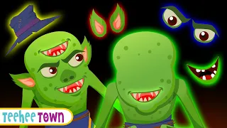 Guess The Missing Face | Wrong Face Zombie Monster | Halloween Rhymes by Hoopla Halloween