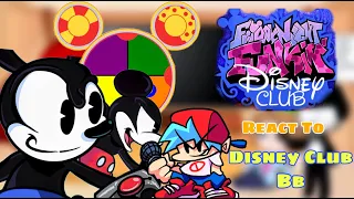 Disney Club BETA BUILD || Fnf React To Epic Mickey Mouse, Oswald
