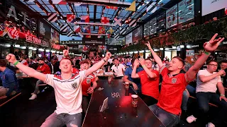 Euro 2020: Raucous scenes as England fans celebrate win against the Czech Republic