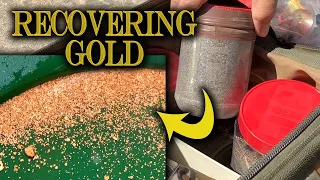 Recovering Gold from Black Sand and Mercury - Butch's Mystery Concentrates