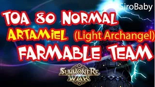 How To Beat Toa 80 Normal | Artamiel | FARMABLE TEAM | Summoners War