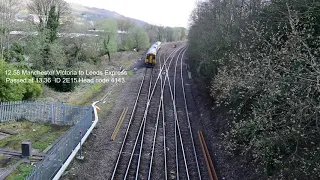 Trains at Milner Royd Junction