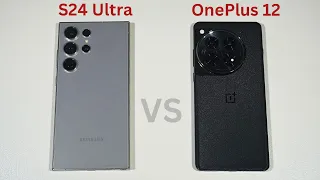 Samsung Galaxy S24 Ultra vs OnePlus 12 Speed Test and Camera Comparison