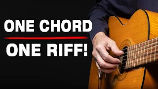EASY Acoustic Guitar! - 1 Chord → 1 Riff  (PLUS a Slide Lick!)