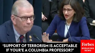 Walberg Stunned By Columbia Pres's Response To Professor Who Made 'Perverse' Statement After Oct. 7