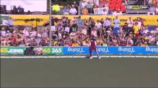 Kieron Pollard - Marvellous Catch against Australia - Cricket ODI 6th Feb 2013 - HD