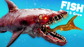 Playing as The DANGEROUS CORRUPTED SHARK! | Feed and Grow Fish