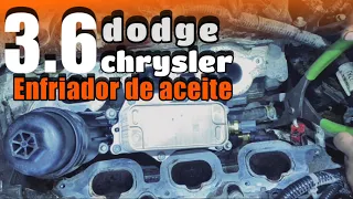 Como cambiar enfriador de aceite Dodge, Chrysler 3.6