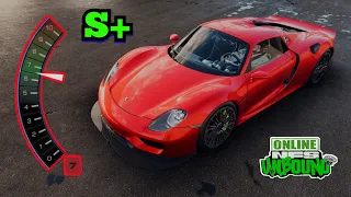 El mejor coche En Aceleración S+ Setup BEST Car NFS Unbound (Porsche 918 Spyder '15)