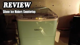 Silonn Ice Makers Countertop Review - 9 Cubes Ready in 6 Mins, Self-Cleaning Ice Machine