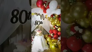 80th Birthday Decoration Idea for Mom