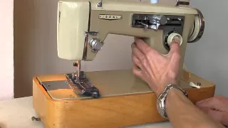 Nähmaschine Sewing machine Швейная машина Ideal Deluxe Voll Zick-Zack test хб ткань, джинс кожа