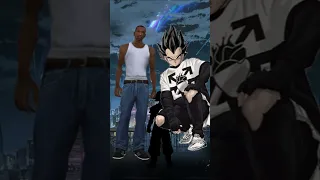 CJ vs DBZ #cj #gta #gtasanandreas #dbz #goku