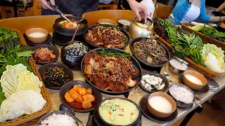 Amazing! This is real Korean food! Best 3. Korean table d'hote. / Best Korean street food