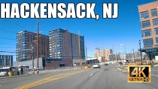 4K drive around Hackensack, NJ (4K) Urban Air to Dim Sum Station to I-80