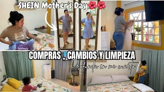 COMPRAS PARA EL 🏠 HOGAR| CAMBIOS Y LIMPIEZA EN MI CUARTO👌🏻Cocinado calabacitas| SHEIN Mother’sDay💕