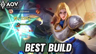 AOV : NEW HERO CHARLOTTE GAMEPLAY | BEST BUILD - ARENA OF VALOR LIÊNQUÂNMOBILE ROV