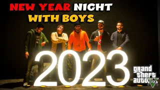 NEW YEAR NIGHT 2023 WITH BOYS | FT.￼FIREWORKS | TOYOTA COROLLA GRANDE | NB - EP #21 | GTA 5 PAKISTAN