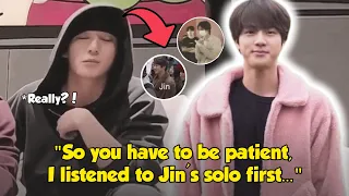 Well, Jungkook is honest, if 'he knows everything' about Jin's solo project, is that okay?