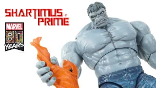 Marvel Legends Grey Hulk 80 Years Con Exclusive Hasbro Comic Book Action Figure Review