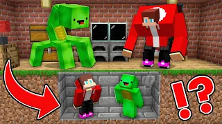 JJ and Mikey Hiding From GOLEM MUTANTS in Minecraft - Maizen Nico Cash Smirky Cloudy