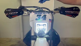 KTM Husky MUST DO Upgrade!! FE501 Headlight Install