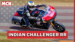 Riding the bonkers Indian Challenger RR bagger race bike with Jeremy McWilliams | MCN Review