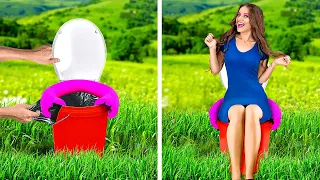 KIAT KAMAR MANDI & KERTAS TOILET LUCU | Trik & Ide DIY Mudah dengan Kertas Toilet oleh 123 GO! GOLD