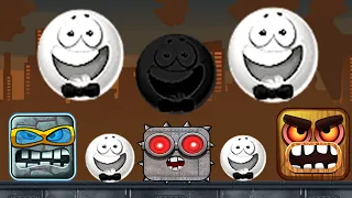 RED BALL 4: BALL FRIENDS WHITE BOWTIE BALL "Reverse Video" SUPERSPEED GAMEPLAY VOLUME 3-5