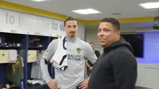 Ibrahimovic incontra il Fenomeno Ronaldo e reagisce così