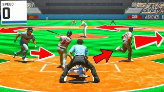 Can a 0 Speed Player Hit an Inside the Park Home Run in MLB The Show 21?