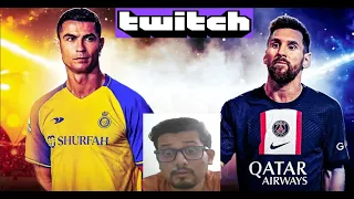 What's just happened between Ronaldo & Messi in my live stream!! 😂