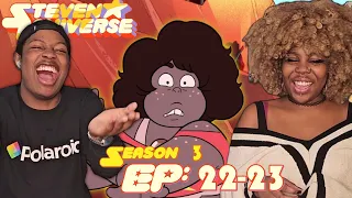 SMOKY QUARTZ!? *Steven Universe* Season 3 Episodes 22-23 FIRST TIME REACTION Beta, Earthlings