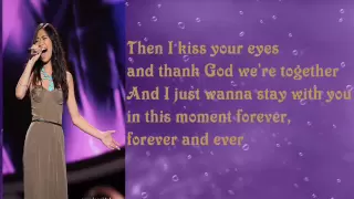 Jessica Sanchez - I Don't Wanna Miss A Thing with Lyrics