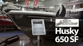 North Silver Husky 650 SF - лодка для рыбалки. Новинка 2018, Moscow Boat Show.